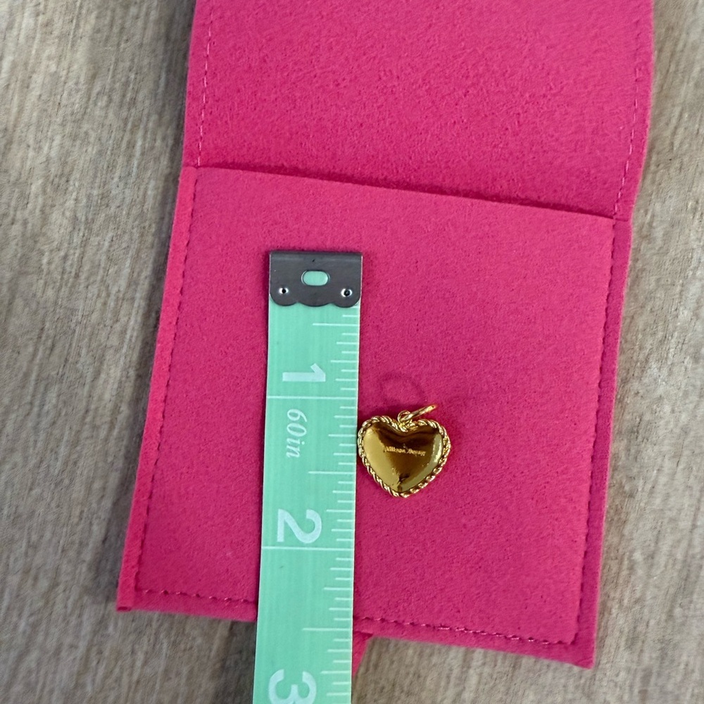 New Allison Avery Braided Gold Heart Charm - Picture 6 of 6